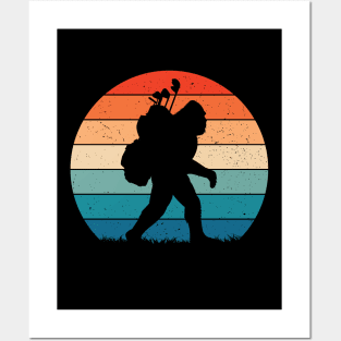 Retro Bigfoot Golf Posters and Art